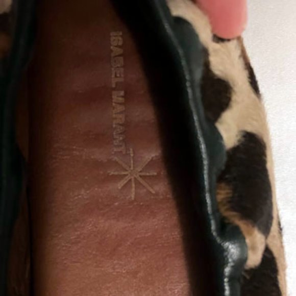 Isabel Marant Etoile Leopard Ponyhair Ballet Flats Fits Size 8 - Picture 4 of 5